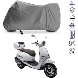 Kuba Brilliant 125 Çantalı Motosiklet Brandası 4 Mevsim Su Geçirmez Motor Brandası