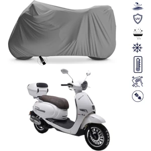 Kuba Brilliant 50 Çantalı Motosiklet Brandası 4 Mevsim Su Geçirmez Motor Brandası