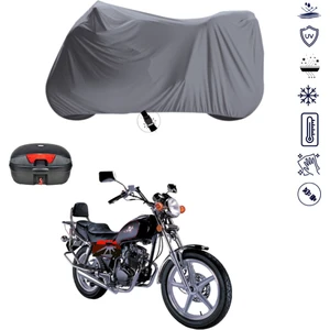 Kanuni Seyhan 150 Çantalı Motosiklet Brandası 4 Mevsim Su Geçirmez Motor Brandası