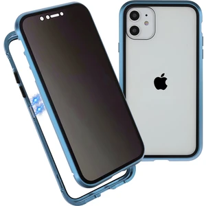 Forestl Digital Apple iPhone 11 Anti-Peeping Manyetik Kılıf Için Çift Taraflı Temperli Cam+Mıknatıs Emilim Metal Tampon Çerçevesi Tam Vücut Koruma Kapağı (Yurt Dışından)