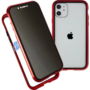 Forestl Digital İPhone 11 Anti-Peeping Manyetik Kılıf için Çift Taraflı Temperli Cam+Mıknatıs Emilim Metal Tampon Çerçevesi Tam Vücut Koruma Kapağı (Yurt Dışından)