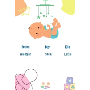 Ada Bebek Çocuk Adabebek  Pamuk Organik Atkılı Ayı Kısa Kollu Body Badi Bebek Zıbın