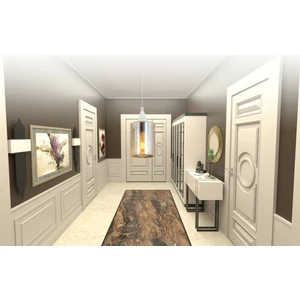 Sarkıt Lara Beyaz Tekli Modern Avize