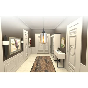 Sarkıt Lara Siyah Tekli Modern Avize