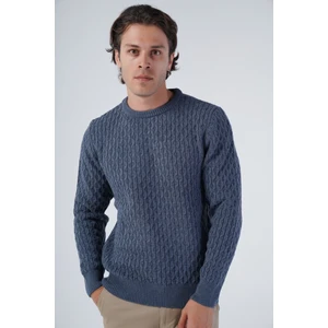 Trist Star Erkek Yürütme Angora Pamuk Bisiklet Yaka Triko Yün Kazak TRIST-5321