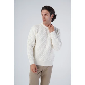 Trist Star Erkek Yürütme Angora Pamuk Bisiklet Yaka Triko Yün Kazak TRIST-5321