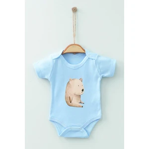 Ada Bebek Çocuk Pamuk Organik Watercolor Kısa Kollu Body Badi