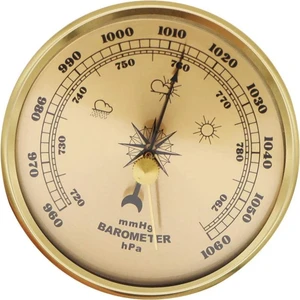 Zürih Ticaret Metal Barometre 90 mm - Analog Basınç Ölçer - Hava Durumu - Kaliteli Şık Tasarım