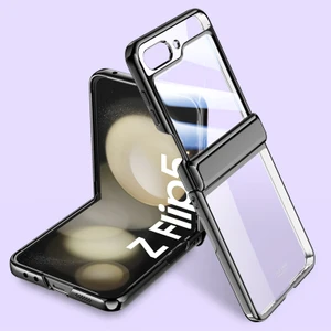 Samsung Galaxy Z Flip5 5g Menteşe Koruma Açık Koruma Sabit Pc Elektrapan Telefon Kapağı (Yurt Dışından)