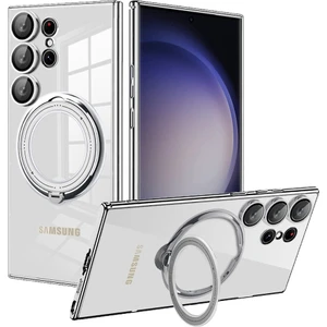 Samsung Galaxy S22 Ultra 5g Pc+Tpu Telefon Kapağı Magsafe ile Uyumlu Dönen Kickstand Case (Yurt Dışından)