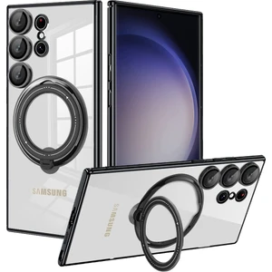 Samsung Galaxy S22 Ultra 5g Pc+Tpu Telefon Kapağı Magsafe ile Uyumlu Dönen Kickstand Case (Yurt Dışından)