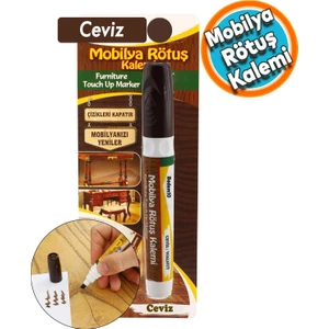 Mobilya Rötuş Kalemi Ahşap Masa Sehpa Dolap Rütuş Kalemi Çizik Giderici Çatlak Kapatıcı Ceviz