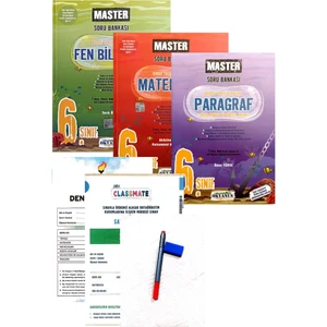 Okyanus Yayınları 6. Sınıf Master Matematik + Fen Bilimleri + Paragraf Soru Bankası - Yeni Baskı - (Aydın + Okyanus Yayınları Deneme + Faber Kalem + Silgi)