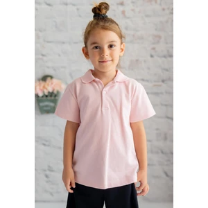 Kız Çocuk Polo Yaka Kısa Kol T-Shirt