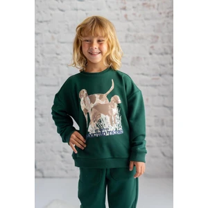 Çocuk Köpek Baskılı Sweatshirt