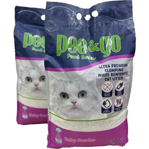 Pee Go Pee&go Kedi Kumu 10 Lt Pudra Kokulu x 2 Adet