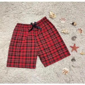 Pamuk Kadın Yüksek Bel Dört Mevsim Şort Pijama Pembe Panda