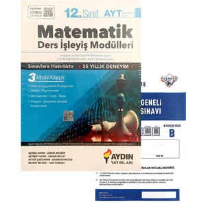 Aydın Yayınları 12. Sınıf Matematik Ders İşleyiş Modülleri - Yeni Baskı - (Okyanus Yayınları Denemeli)