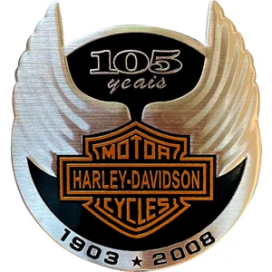 Harley Davidson 3D Alüminyum Metal Arma Sticker