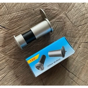 Uzun Kapı Dürbünü Çelik Kapı Dürbünü 9 cm 25 mm Gri Renk