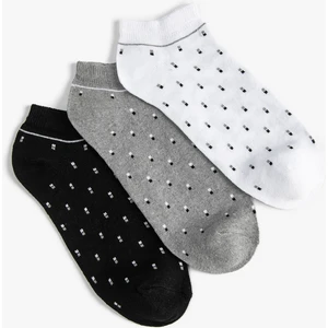 Patik Çorap Seti 3'lü Çok Renkli