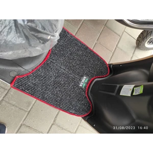 Elektrikli Motosiklet Aksesuar Koruyucu Paspas Volta Vs2 Uyumlu Kırmızı Overlok Volta Nakış Armalı