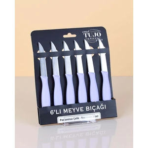 Tujo Knives Çelik Paslanmaz Meyve Sebze Bıçağı Seti 6'lı