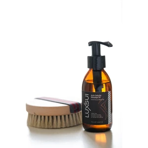 Selülit Karşıtı Masaj Yağı 150 ml + %100 Doğal At Kılı Fırçası Hediye