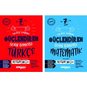 Ankara Yayıncılık 7.Sınıf  Güçlendiren Türkçe + Matematik Soru Bankası Seti