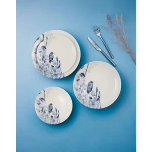 Güral Porselen Camelia 24 Parça 6 Kişilik Bone Yemek Takımı - 3507