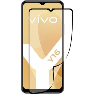 Kzy Vivo Y16 ile Uyumlu Tam Kaplayan Fiber Nano Ekran Koruyucu Cam