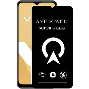 Kzy Vivo Y16 ile Uyumlu Tam Kaplayan Anti Statik Çizilmez Safir Ekran Koruyucu Cam
