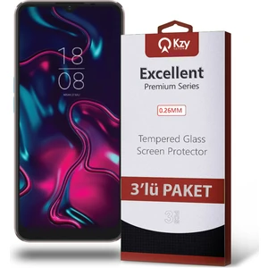 Kzy Reeder S23 Pro Max ile Uyumlu Temperli Ekran Koruyucu Kırılmaz Cam Ekonomik 3'lü Paket