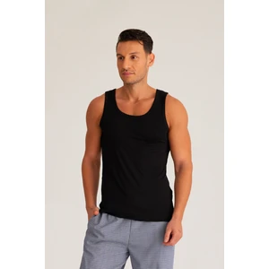 Basic New Modal Askılı Erkek Atlet Siyah