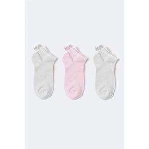 Katia & Bony  3'Lü Paket Soft Bambu Kız Çocuk Step Çorap