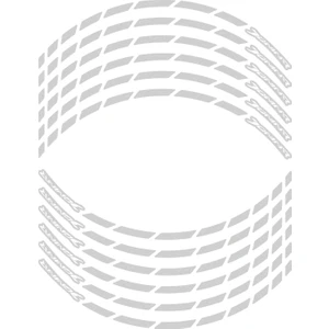 GP Kompozit Bajaj Dominar 250 / 400 2017-2024 Uyumlu Jant Şeridi Reflektif Gri