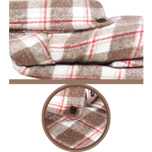 Erkek Kahverengi Kalın Kışlık Cepli Klasik Geniş Kesim Oduncu Gömlek