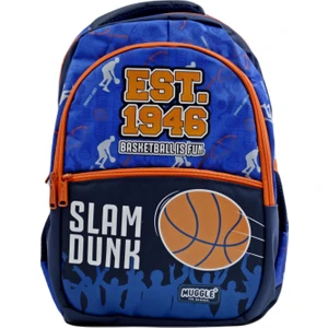 3 Bölmeli Basket Is Fun Okul Sırt Çantası Mavi MU-9130