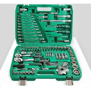 Tam Profesiyonel Germany 72 Diş Eğik Cırcır 121 Parça Lokma Takımı Oto Tamirci Tam Set 1/2-3/8-1/4