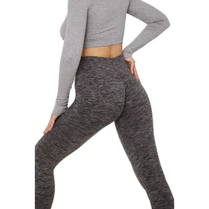 Granit Gri Kalçası Büzgülü Push Up Kalça Şekillendirici Toparlayıcı Spor Fitness Tayt Seamless Tayt