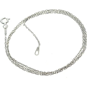 Adal Silver 925 Ayar Gümüş Rodyum Kaplamalı Hayalet Gümüş Zincir