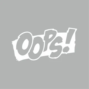 Reysa Tasarım Oops Araba Sticker Beyaz 17X9 cm