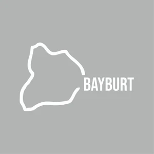 Reysa Tasarım Bayburt Harita Araba Sticker Beyaz 17X11 cm
