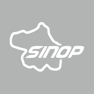 Reysa Tasarım Sinop Harita Araba Sticker Beyaz 16X11 cm