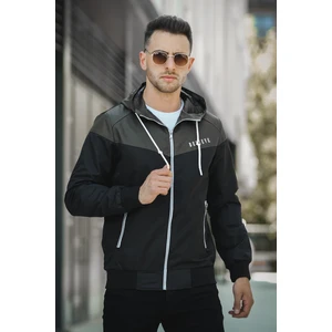 Believe Baskılı Suya Dayanaklı Slim Fit Erkek Mevsimlik Mont Yağmurluk