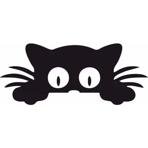 Reysa Tasarım Kedi Duvar Sticker Siyah 20X10 cm