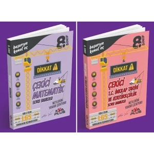 KVA Yayınları 2024 8. Sınıf Matematik + Inkılap Dikkat Çekici Soru Seti 2 Kitap