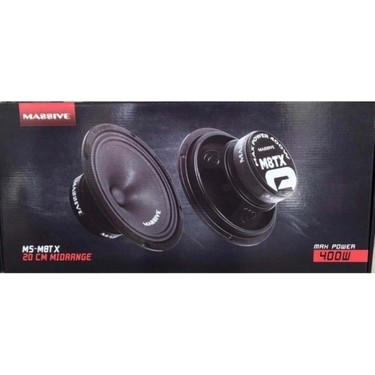 Massive MS-M8TX 20CM Midrange Ciftti 800W 240RMS 400WAT Fiyatı