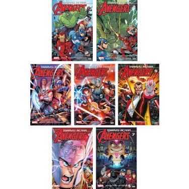 Marvel Actıon Avengers 1-2-3-4-5-6-7. Ciltler Çizgi Roman Kitabı