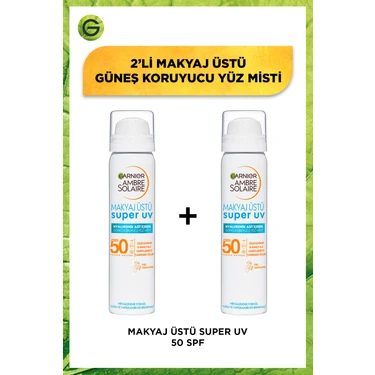 Garnier 2'li Ambre Solaire Over Makeup Super Uv Protection Mist SPF50